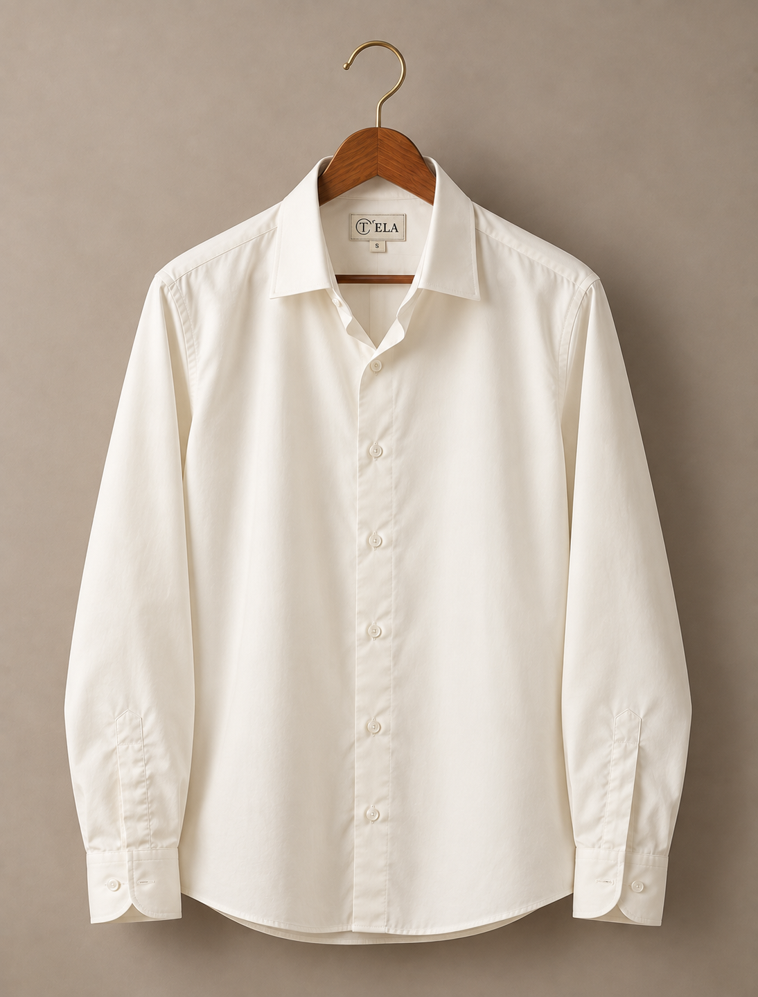 Off-White Satin Shirt